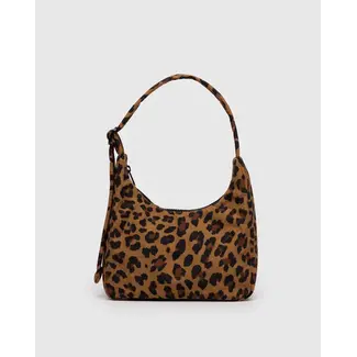 Baggu Mini Nylon Shoulder Bag- Leopard