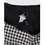 Baggu Large Nylon Crescent Bag - Black & White Gingham