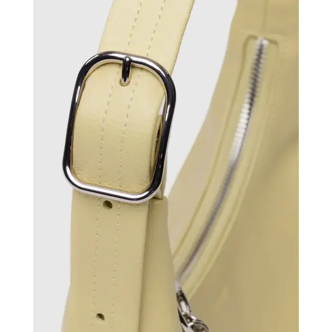 Baggu Mini Recycled Leather Shoulder Bag- Straw