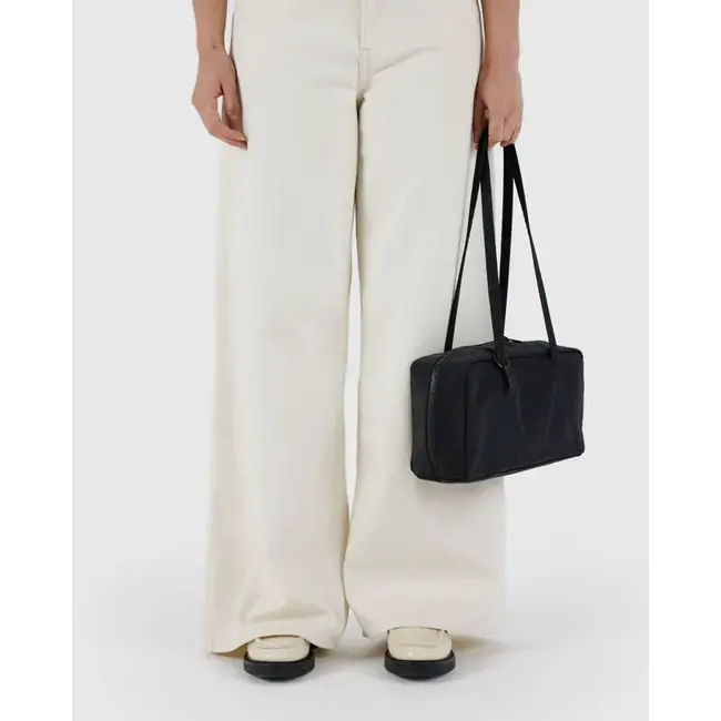 Baggu Nylon Bowler Bag - Black