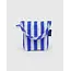 Baggu Puffy Earbuds Case- Blue Painted Stripe