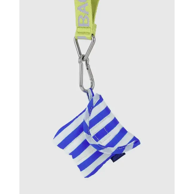 Baggu Puffy Earbuds Case- Blue Painted Stripe