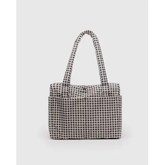 Baggu Small Cloud Carry-On - Black & White Gingham