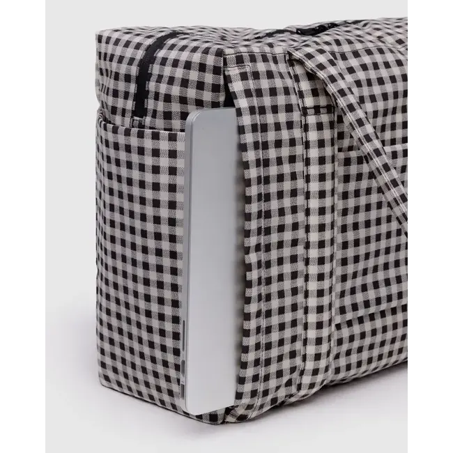 Baggu Small Cloud Carry-On - Black & White Gingham
