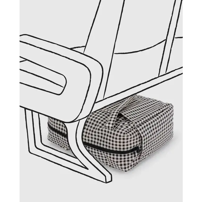 Baggu Small Cloud Carry-On - Black & White Gingham