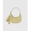 Baggu Small Recycled Leather Crescent Bag- Straw