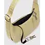 Baggu Small Recycled Leather Crescent Bag- Straw