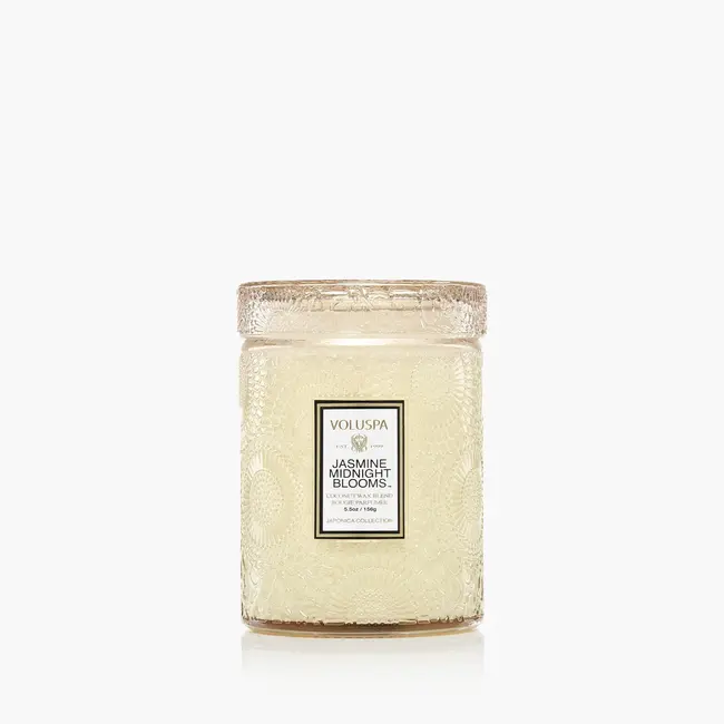 Voluspa Jasmine Midnight Blooms Small Glass
