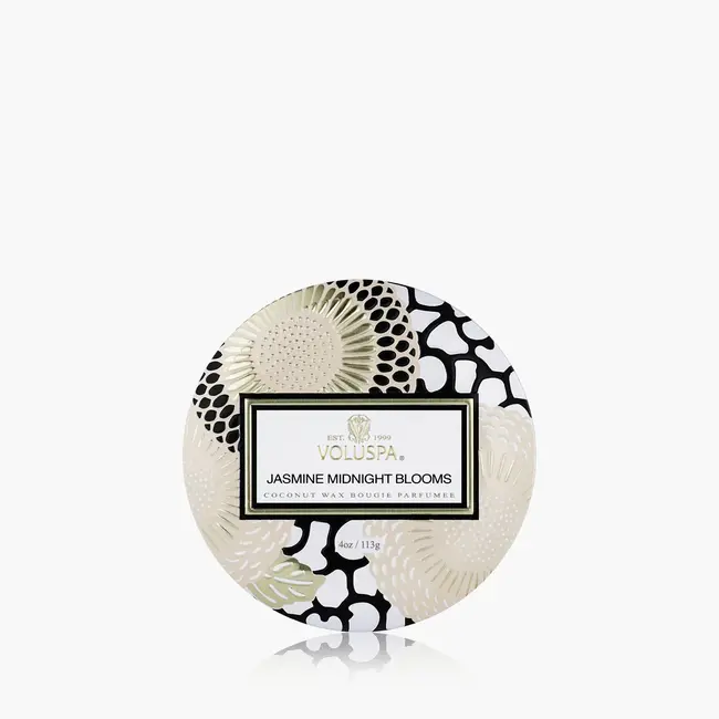 Voluspa Jasmine Midnight Blooms Mini Tin