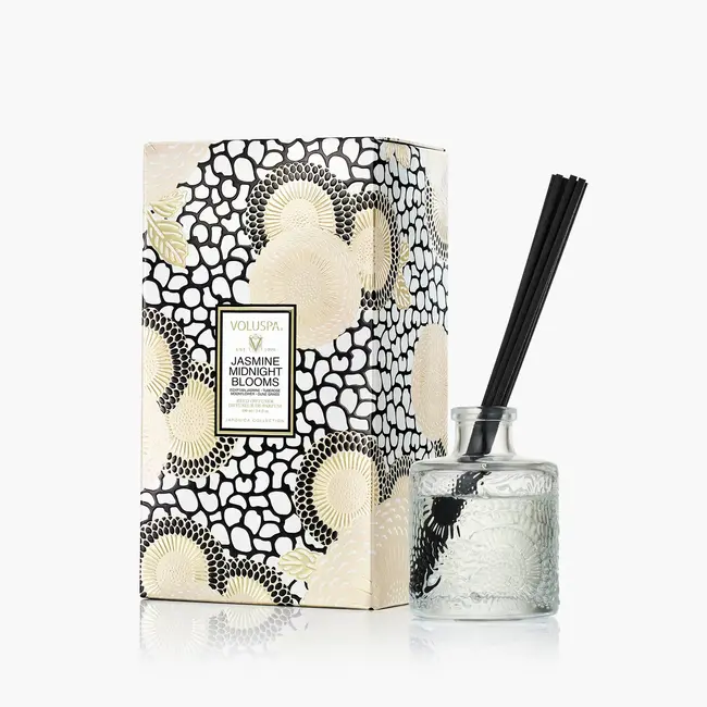 Voluspa Jasmine Midnight Blooms Reed Diffuser