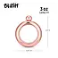 Blush Rose Gold Bangle Flask 3oz