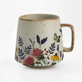 Artsy Em Blooming Butterfly Stoneware Mug