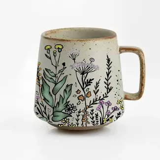 Artsy Em Floral Harmony Stoneware Mug