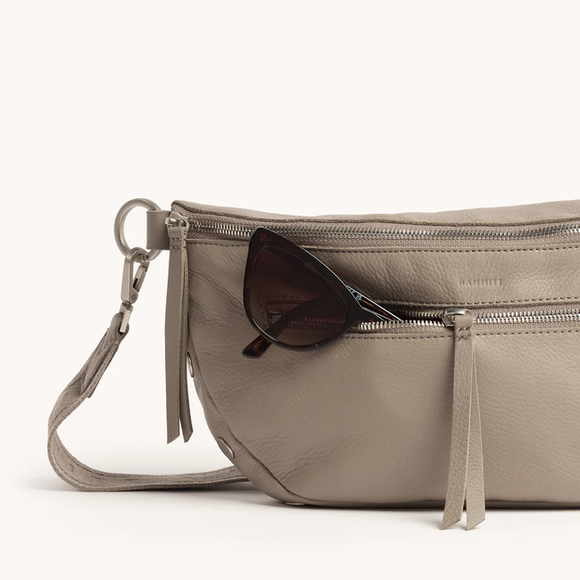 Hammitt Charles Crossbody Large - Pewter Pebble - Brush Silver