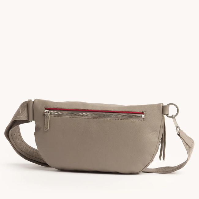 Hammitt Charles Crossbody Large - Pewter Pebble - Brush Silver
