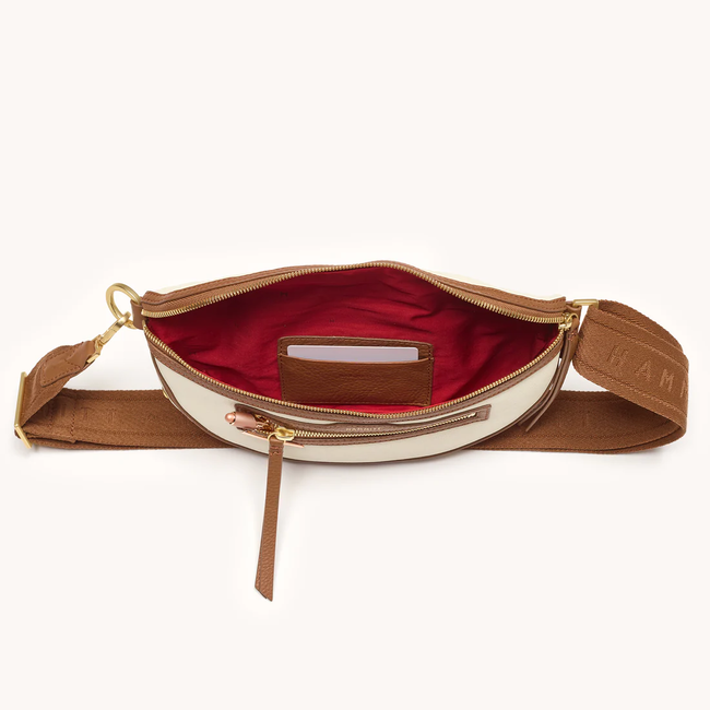 Hammitt Charles Crossbody Med - Courtyard Cream - Brushed Gold
