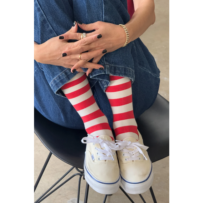 Le Bon Shoppe Wally Sock - Red Stripe