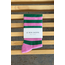 Le Bon Shoppe Wally Sock - Pink/Green Stripe
