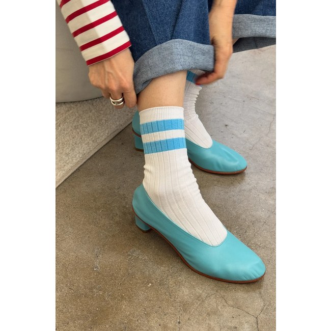 Le Bon Shoppe Her Socks - Varsity - Blue Stripe