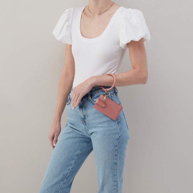 Hobo Ring Credit Card Wristlet Rose