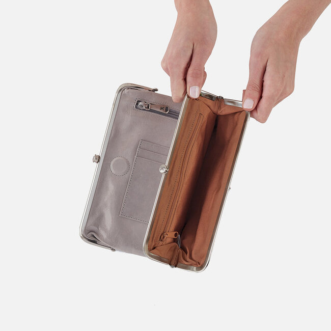 Hobo Lauren Clutch Wallet - Light Grey