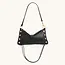 Hammitt Kyle-Black-Brushed Gold-Red Zip