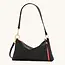 Hammitt Kyle-Black-Brushed Gold-Red Zip