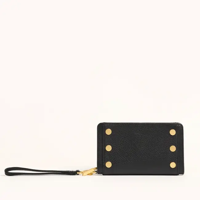Hammitt Bryant Wallet - Black - Gold - Red Zip