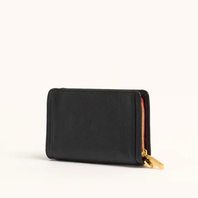 Hammitt Bryant Wallet - Black - Gold - Red Zip