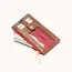Hammitt 210 West-Mahogany Pebble-BG Red Zip