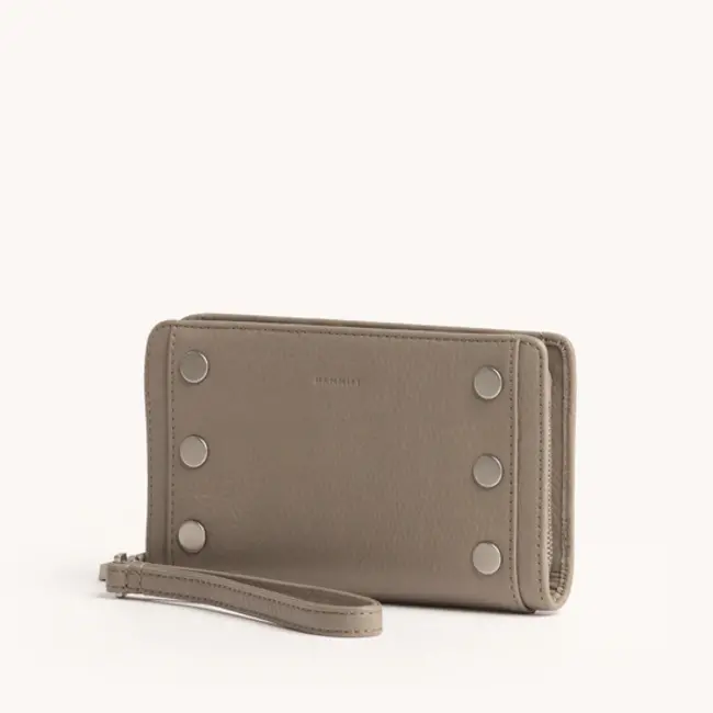 Hammitt Bryant Wallet - Pewter Pebble - Brushed Silver