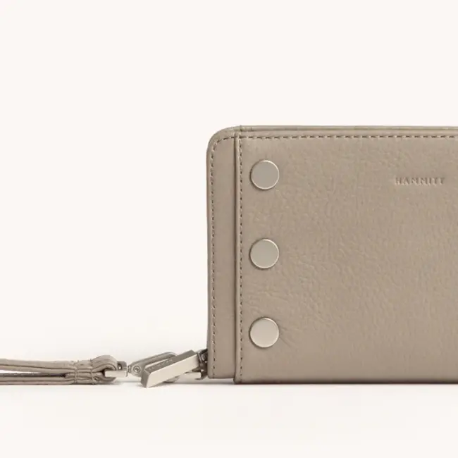 Hammitt Bryant Wallet - Pewter Pebble - Brushed Silver