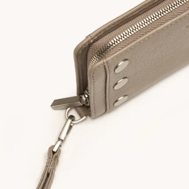 Hammitt Bryant Wallet - Pewter Pebble - Brushed Silver