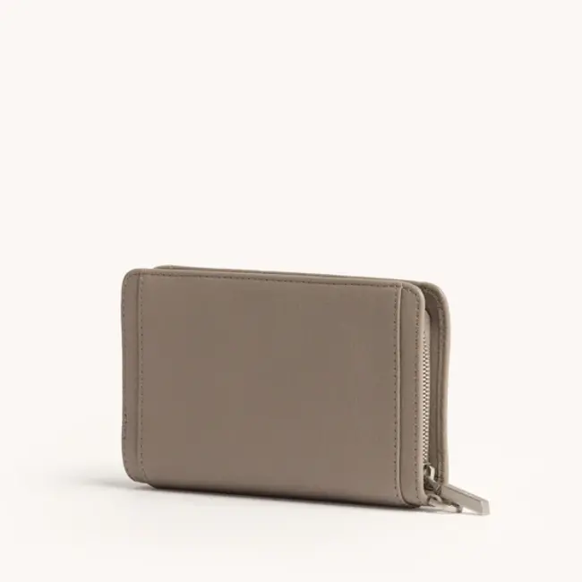 Hammitt Bryant Wallet - Pewter Pebble - Brushed Silver