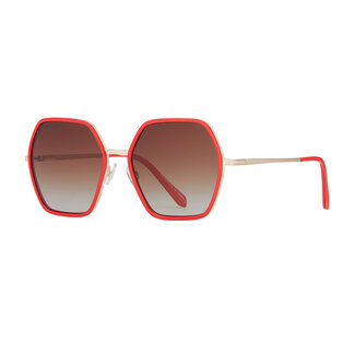 Blue Planet Eyewear Blue Planet Eyewear Addyson Red/Gold/Gradient Brown Polarized