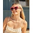 Blue Planet Eyewear Cora- Milky Fuchsia/Walnut Wood/ Gradient Brown