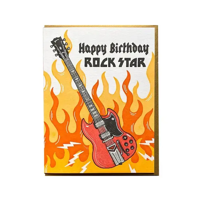 Noteworthy Paper and Press Birthday Rock Star Card