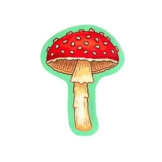 Noteworthy Paper and Press Mushroom Sticker