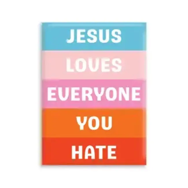 Nice Enough Stickers Jesus Loves Magnet