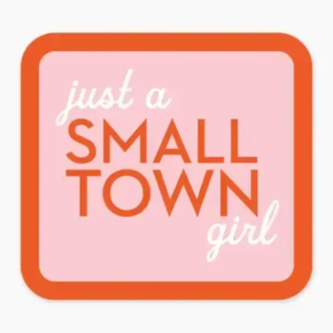 Nice Enough Stickers Small Town 3" Sticker