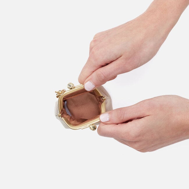 Hobo Run Frame Pouch  - Sand Shimmer