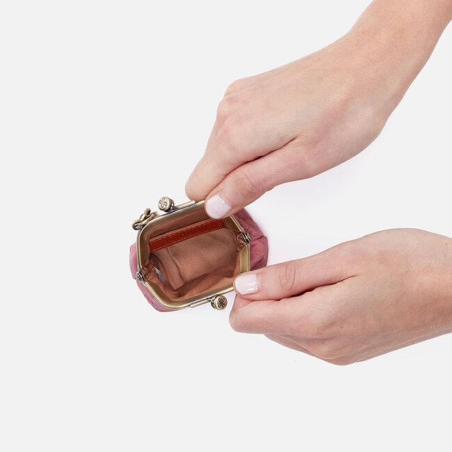 Hobo Run Frame Pouch - Embossed Mauve