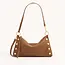 Hammitt Kyle-Mahogany Pebble - Brushed Gold - Red Zip