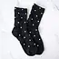 Tiepology Engraving Flower Socks - Black
