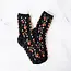 Tiepology Strawberry Farm Socks - Black