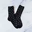 Tiepology Heart Crew Socks - Black