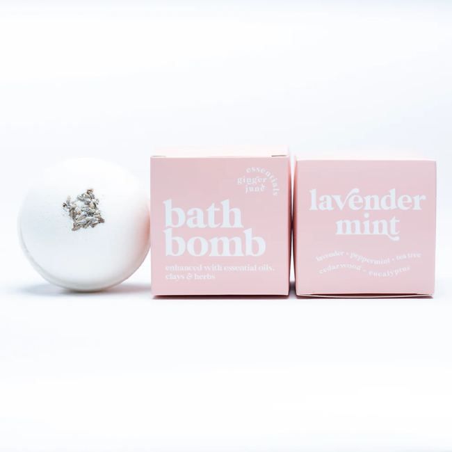 Ginger June Candle Co Botanical Bath Bomb - Lavender Mint