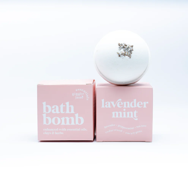 Ginger June Candle Co Botanical Bath Bomb - Lavender Mint