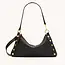Hammitt Kyle Medium - Black - Brushed Gold - Red Zip