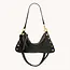 Hammitt Kyle Medium - Black - Brushed Gold - Red Zip